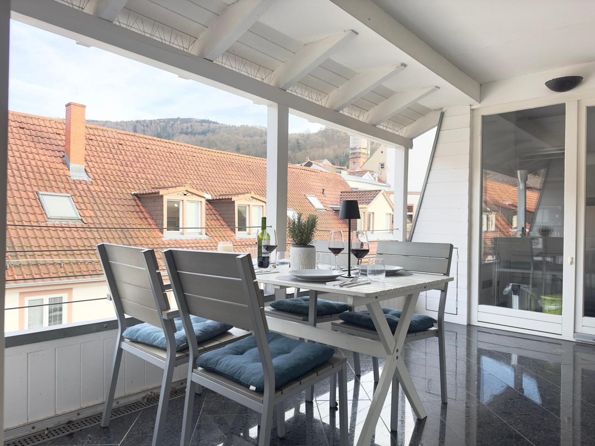 Luxury Old Town Suite - Xxl Terrasse & Xxl Penthouse Heidelberg Eksteriør bilde